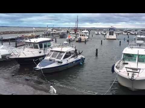 Hafen Glowe Hochwasser