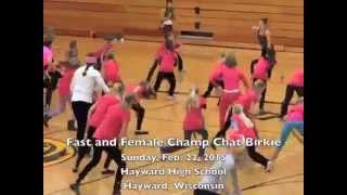 preview picture of video 'Fast and Female Champ Chat Birkie at Hayward High School'