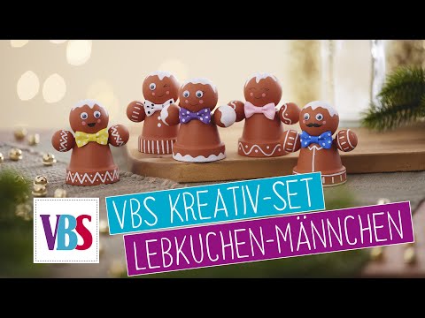 Bastelidee für Weihnachten – VBS Kreativset Lebkuchen- Männchen
