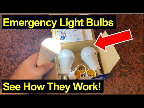 Works in a Power Outage? Emergency LED Rechargeable Lightbulbs by BORCCDIT