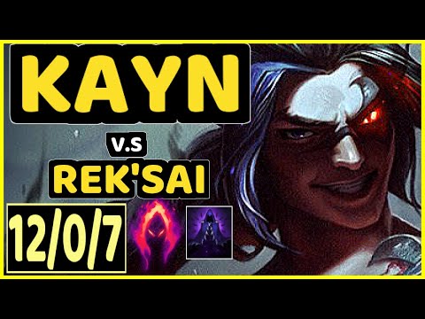 MAGIFELIX (KAYN) vs REK'SAI - 12/0/7 KDA JUNGLE GAMEPLAY - EUW Ranked MASTER