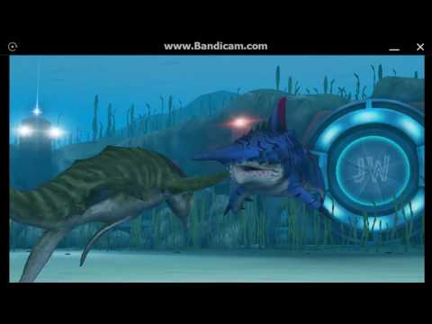 Jurassic World: The Game - Aquatic Player Duel Battle 33 - Megalodon VS EDESTUS!