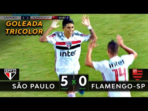SHOW DO TRICOLOR | São Paulo 5 x 0 Flamengo-SP - Melhores Momentos (HD) - Copa São Paulo 2020