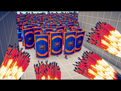 200x SHIELD BEARER vs EVERY GOD - Totally Accurate Battle Simulator TABS