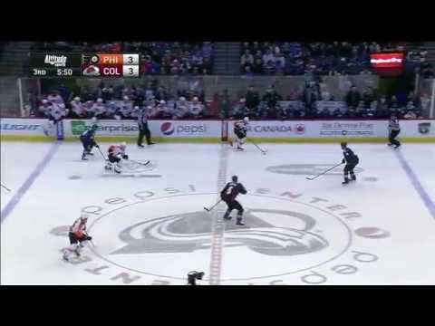 Game #554 Philadelphia Flyers @ Colorado Avalanche 3-4 (OT) Highlights (31.12.2014)