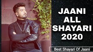Jaani All Shayari 2020  Jaani New Shayari  Jaani A