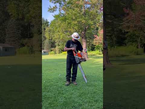 Husqvarna 592 XP first start up. Thought you might like to see this @Back40Firewood #stihl