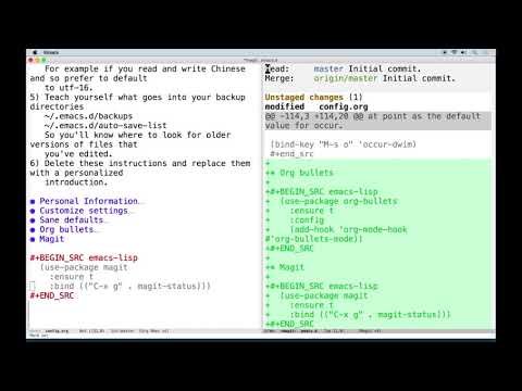 C.4 - Emacs Tutorial - Share Config