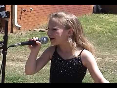 Talented child  singing Angels in Waiting by Tammy Cochran!