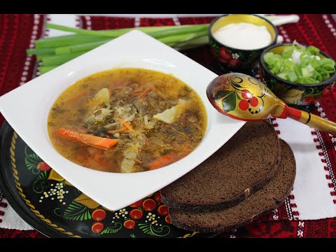 Russian Traditional Shchi with Sauerkraut and root vegetables! 100 years old recipe!