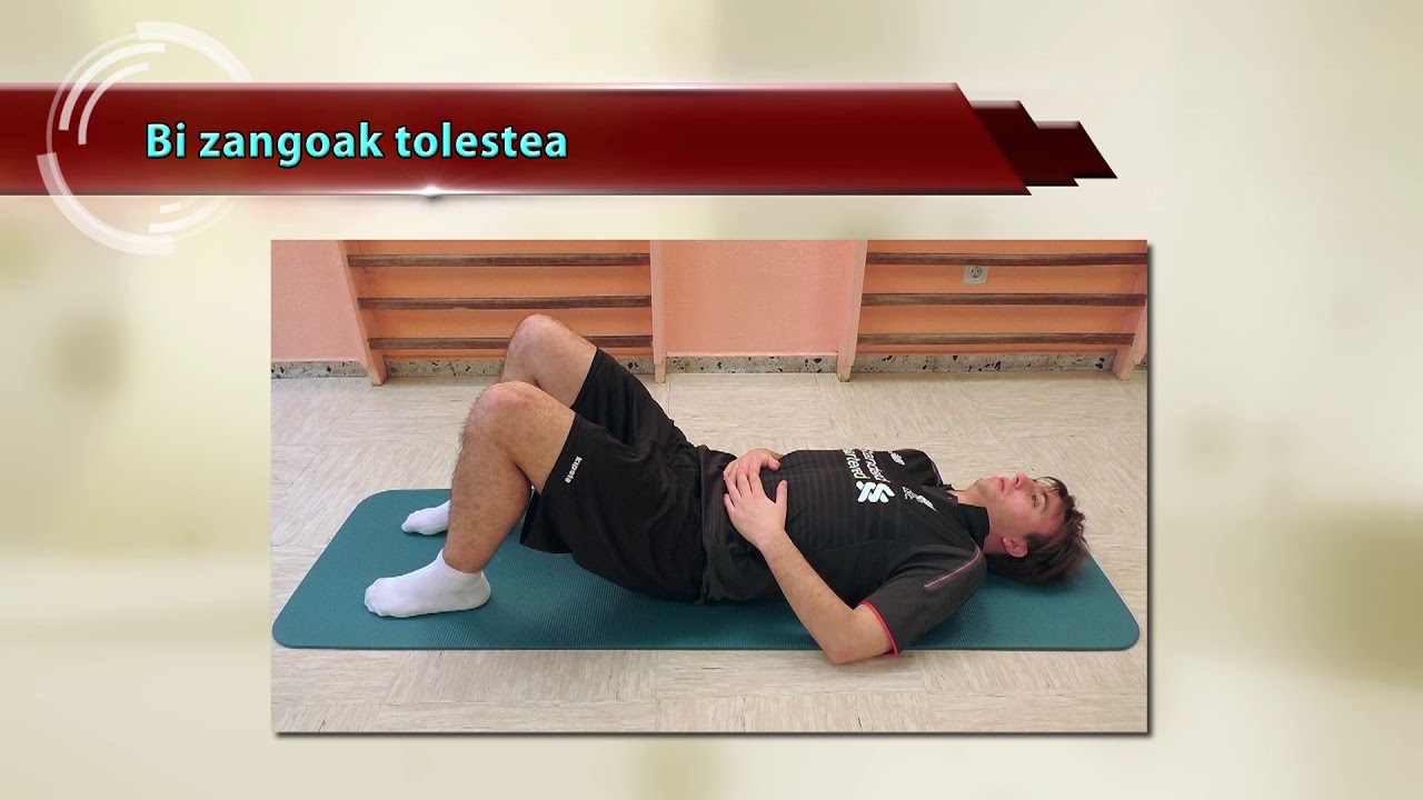 Bizkarraren Eskola: Ariketak ahoz gora etzanda bideoa