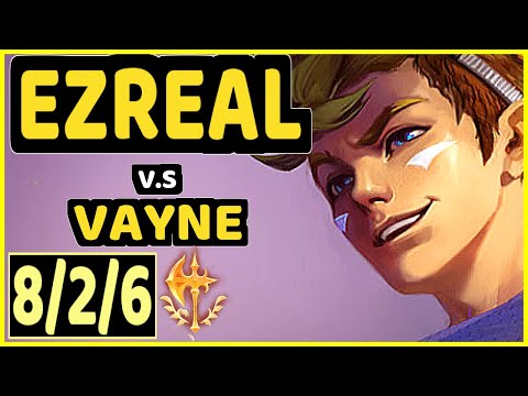 BMAV (EZREAL) vs VAYNE - 8/2/6 KDA BOTTOM ADC GAMEPLAY - KR Ranked GRANDMASTER