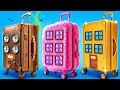 Poor Vs Glamor Tiny House GLOW UP Extreme Secret Room Challenge