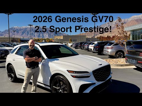 Learn How to Work Your New Genesis! Full Tutorial of 2026 Genesis GV70 2.5 Sport Prestige!