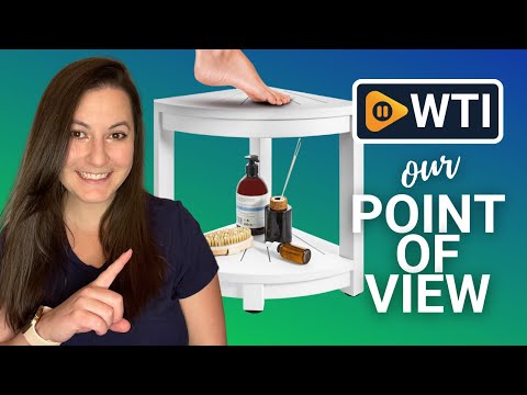 Corner Shower Stool - Waterproof Heavy Duty Shower Bench for Shaving Legs & Inside Shower Use - Sturdy Bathseat for Relaxation - Shower Shelf & Seat - Indoor & Outdoor Easy Assemble White - WTI product video review
