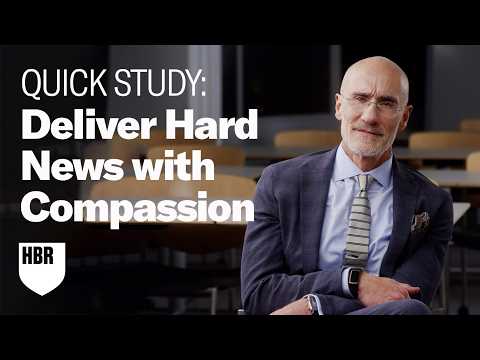 思いやりを持ってハードニュースを伝える (Deliver Hard News with Compassion)