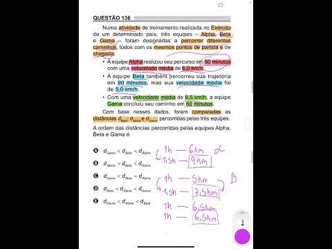 ENEM 2018 Numa atividade de treinamento realizada no Exército de um determinado país