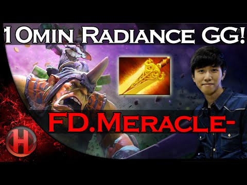 FD.Meracle- 10min Radiance GG Dota 2