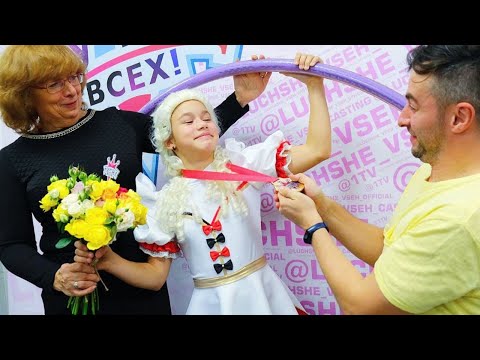 Adventure of a young acrobat Aralova Kira in Moscow, on the set of the TV show "Best of All"!