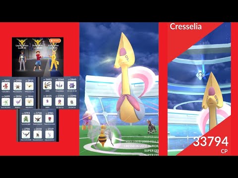 18 unique Cresselia trio (no weather boost) 20% best friend boost