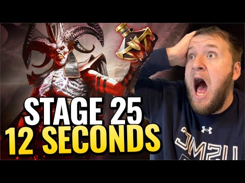 The Ultimate Sand Devil Team! Stage 25 Clear In 12 Seconds (Full Auto) - Raid Shadow Legends