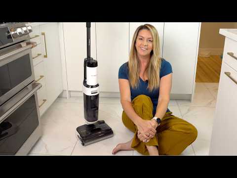 Tineco Floor ONE Stretch S6 Cordless Wet Dry Vacuum Cleaner, 180°Lay-Flat Smart Vacuum Mop, 40 Minutes Long Runtime 158℉ Flashdry Self-Cleaning, Dual-Sided Edge Cleaning Lightweight Floor Cleaner video review thumbnail