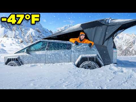 I Tried Cybertruck Camping In -47°F (-44°C)