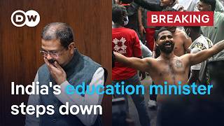 Download lagu India's education minister steps down amid CJP protests | DW News mp3