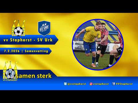 vv Staphorst - sv Urk | 7.2.2026 | Samenvatting