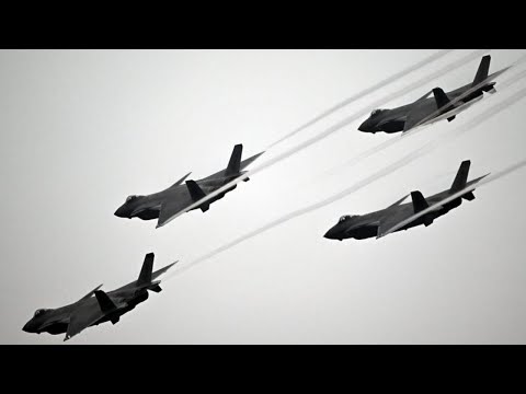 Chinese  J-20 Stealth Fighter and J-16 Stunning Performance at Zhuhai Airshow 2022