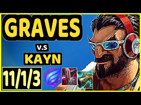 GRAVES vs KAYN - 11/1/3 KDA JUNGLE GAMEPLAY - EUW Ranked DIAMOND