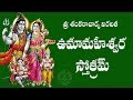 UMA MAHESWARA STOTRAM TELUGU LYRICS AND MEANING