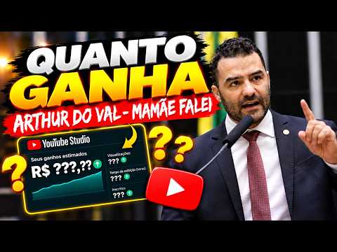QUANTO GANHA O CANAL DO ARTHUR DO VAL | GANHOS REAIS 2026