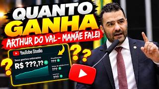 QUANTO GANHA O CANAL DO ARTHUR DO VAL | GANHOS REAIS 2026