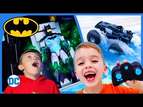 BATMAN TOYS with HEIDI AND ZIDANE, FUN SQUAD & VLAD AND NIKI - Batman Toy Play Fun! ⚡ Power Zone