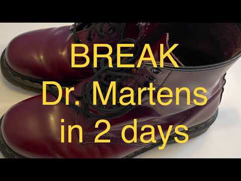 How to break in Doc Marten boots FAST (in 2 days!!!) Dr Martens