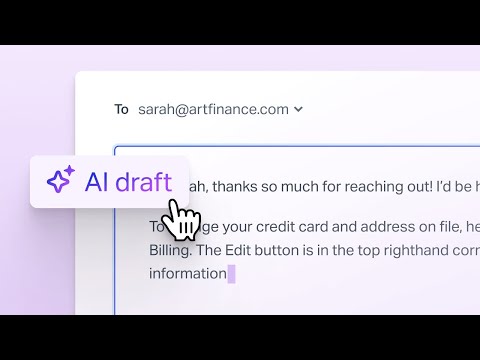 AI drafts by Help Scout