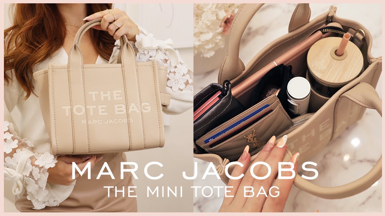 Marc Jacobs The Leather Mini Tote Bag Review + What's In My Bag 2022