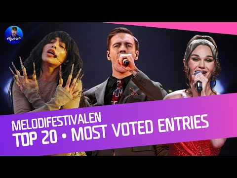 Top 20 Most Voted Entries in Melodifestivalen 🇸🇪