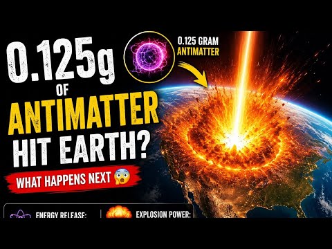 This Tiny Particle Could Destroy a City 😳What If 0.125g of Antimatter Hit Earth? 😨
