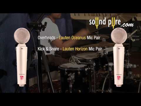 Lauten Horizon LT-321 Drum Kick and Snare Demonstration and Review