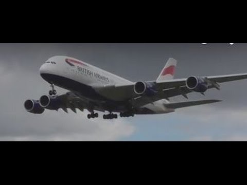 London Heathrow Airport Epic plane spotting 15Aug2015  vid13 210pm