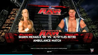 WWE 2K25 FULL MATCH - Shawn Michaels vs. AJ Styles - Dream Match Simulation!