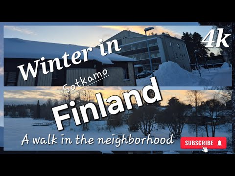 WINTER IN FINLAND | Sotkamo neighbourhood| Nature walk