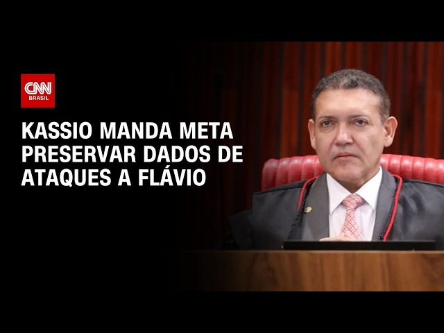 Kassio Nunes manda Meta preservar dados de ataques a Flávio Bolsonaro | CNN PRIME TIME
