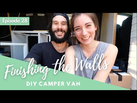 Finishing the walls in our DiY Campervan | Vanconversion Ep 28