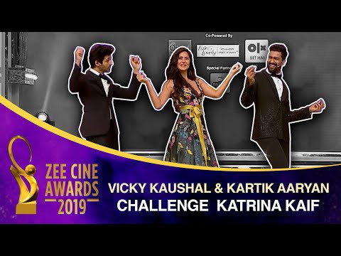 Vicky Kaushal and Kartik Aaryan challenge Katrina Kaif | Zee Cine Awards 2019