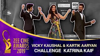 Vicky Kaushal and Kartik Aaryan challenge Katrina Kaif | Zee Cine Awards 2019