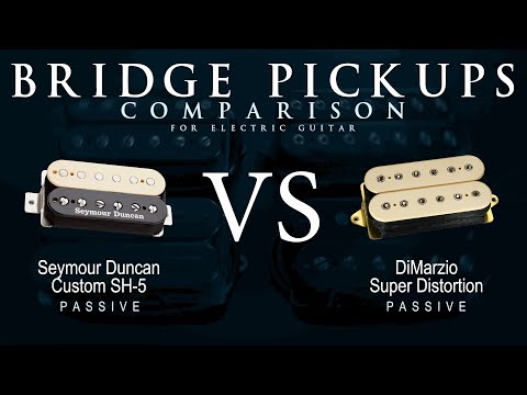 Seymour Duncan CUSTOM SH-5 vs DiMarzio SUPER DISTORTION - Bridge Guitar Pickup Comparison Tone Demo