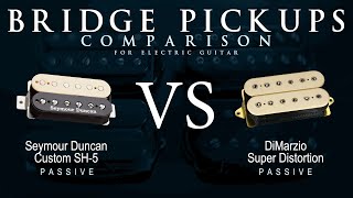 Video thumbnail for Seymour Duncan CUSTOM SH-5 vs DiMarzio SUPER DISTORTION - Bridge Guitar Pickup Comparison Tone Demo by Mike Stamper